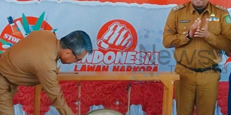 Bupati Kutai Timur (Kutim) Ardiansyah Sulaiman secara resmi melaunching Kampung Bebas Narkoba