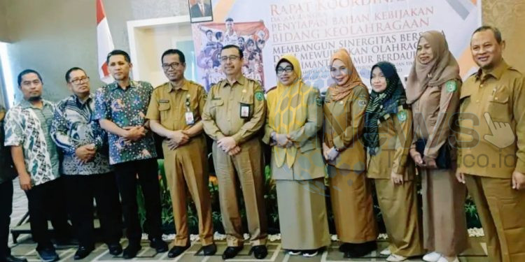 Rakor) Kebijakan Pembinaan dan Pengembangan Keolahragaan.