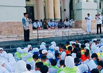 Bupati Kutim Hadiri Kegiatan pengenalan manasik haji di Masjid al faruq Sangatta