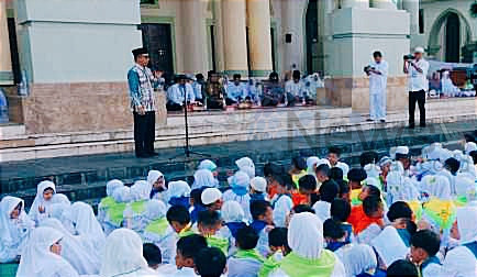 Bupati Kutim Hadiri Kegiatan pengenalan manasik haji di Masjid al faruq Sangatta