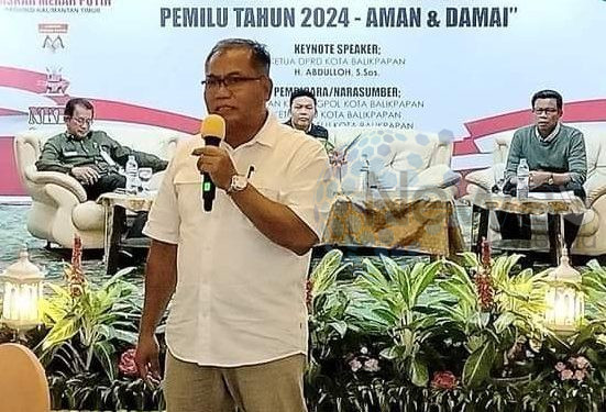 Ormas Laskar Merah Putih Kaltim Gelar Sosialisasi dan Deklarasi Pemilu Aman dan Damai di Balikpapan