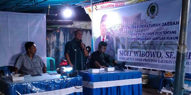 Wakil Ketua DPRD Kaltim Sosialisasikan Bantuan Hukum di Balikpapan